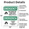 Signmission Exit Sign, Aluminum, 10 in W, 14 in H, In Case Of Fire Exit Call 9-1-1 Bilingual OS-2PACK-EM-A-1014-L-10339 - alternate 2